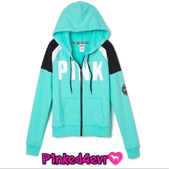 VS PINK Full Zip University Hoodie XS - Picture 1 of 5